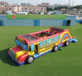 T6-7156 Amusement Gonflable à Thème Bus