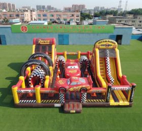 T6-7158 Parc d’attractions gonflable thème Cars