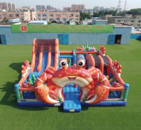 T6-7161 Amusement gonflable à thème crabe