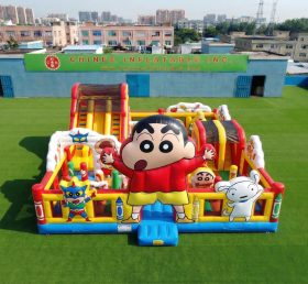 T6-7162 Aire de jeux gonflable à thème Crayon Shin-chan