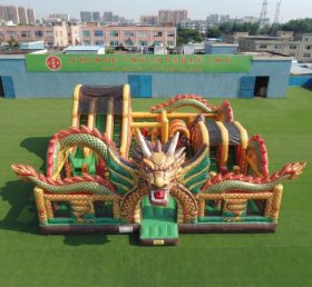 T6-7167 Aire de Jeux Gonflable Thème Dragon