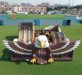 T6-7168 Aire de jeux gonflable à thème aigle
