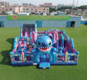T6-7185 Parc d’attractions gonflable thème Lilo & Stitch