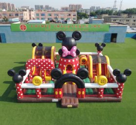 T6-7189 Parc d'attractions gonflable à thème Mickey & Minnie