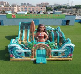 T6-7191 Aire de jeux gonflable thème Moana