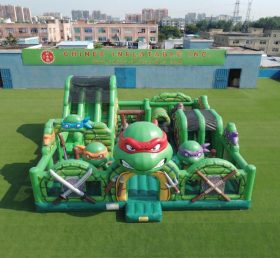T6-7196 Parc d’attractions gonflable thème Tortues Ninja