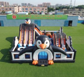 T6-7204 Aire de jeux gonflable sur le thème des pingouins