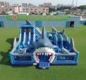 T6-7215 Aire de jeux gonflable sur le thème du requin