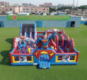 T6-7223 Aire de jeux gonflable à thème Superman