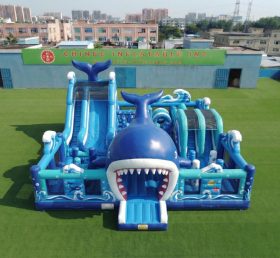T6-7236 Amusement Gonflable à Thème Baleine