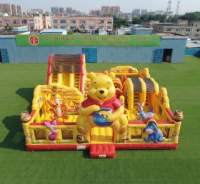 T6-7238 Parc d’attractions gonflable sur le thème Winnie l’Ourson