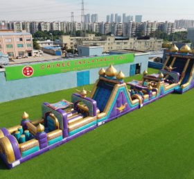 T7-4501 Parcours d'obstacles gonflable sur le thème d'Aladdin