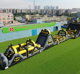 T7-4509 Parcours d'obstacles gonflable sur le thème de Batman