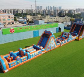 T7-4515 Parcours d'obstacles gonflables à thème Blippi Wonders