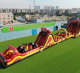 T7-4523 Parcours d'obstacles gonflable sur le thème Cars