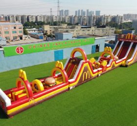 T7-4579 Parcours d'obstacles gonflable sur le thème McDonald