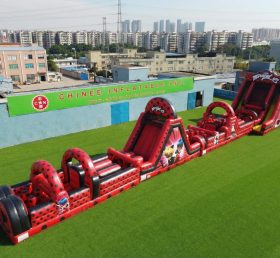 T7-4585 Parcours d'obstacles gonflable à thème Miraculous Ladybug