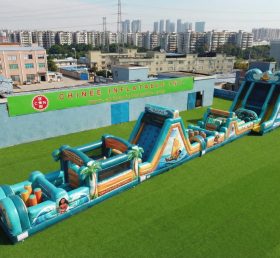 T7-4586 Parcours d’obstacles gonflable thème Moana