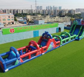 T7-4609 Parcours d’obstacles gonflable sur le thème PJ Masks