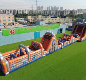 T7-4620 Parcours d'obstacles gonflables à thème Rusty Rivets