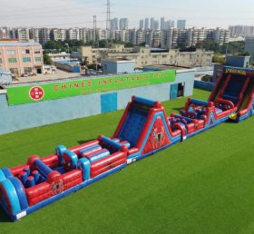 T7-4631 Parcours d’obstacles gonflable à thème Spider-Man