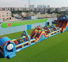 T7-4648 Parcours d’obstacles gonflables à thème Thomas & Friends