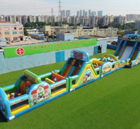 T7-4652 Parcours d’obstacles gonflables à thème Timmy Time
