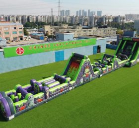 T7-4673 Parcours d'obstacles gonflables sur le thème des zombies