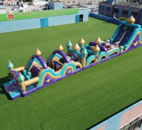 T7-4676 Parcours d'obstacles gonflables sur le thème d'Aladdin