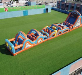 T7-4689 Parcours d'obstacles gonflables sur le thème Blippi Wonders