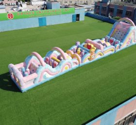 T7-4696 Parcours d'obstacles gonflables à thème Care Bears