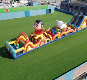 T7-4707 Parcours d’obstacles gonflables à thème Crayon Shin-chan