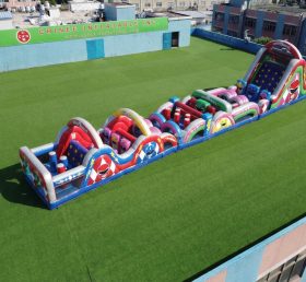 T7-4793 Parcours d'obstacles gonflables sur le thème Power Rangers