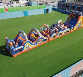 T7-4799 Parcours d’obstacles gonflables à thème Rusty Rivets
