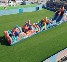 T7-4813 Parcours d'obstacles gonflables à thème étoile de mer