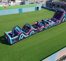 T7-4830 Parcours d’obstacles gonflables sur le thème TikTok