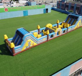 T7-4834 Parcours d'obstacles gonflables à thème Tom et Jerry