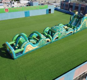 T7-4840 Parcours d'obstacles gonflable sur le thème de la tortue