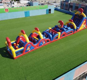 T7-4848 Parcours d’obstacles gonflables à thème Woody Woodpecker