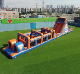 T7-4870 Parcours d’obstacles gonflables à thème Blippi Wonders