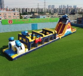 T7-4893 Parcours d'obstacles gonflables thème Donald Duck