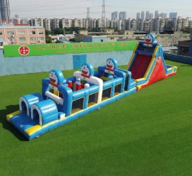 T7-4894 Parcours d'obstacles gonflables à thème Doraemon