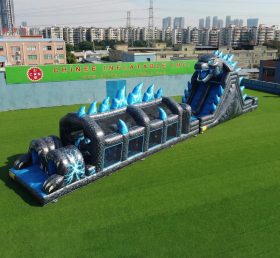 T7-4915 Parcours d’obstacles gonflables à thème Godzilla