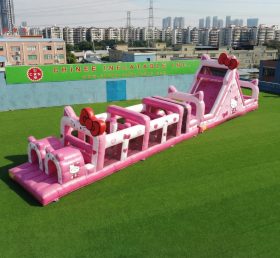 T7-4920 Parcours d’obstacles gonflables à thème Hello Kitty