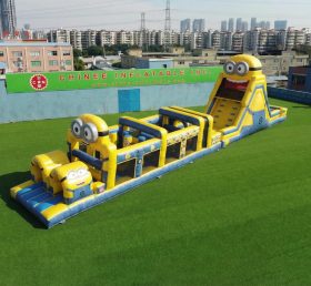 T7-4938 Parcours d’obstacles gonflables à thème Minions