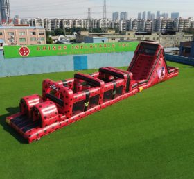 T7-4939 Parcours d'obstacles gonflables sur le thème Miraculous Ladybug