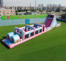 T7-4955 Parcours d’obstacles gonflables à thème Peppa Pig