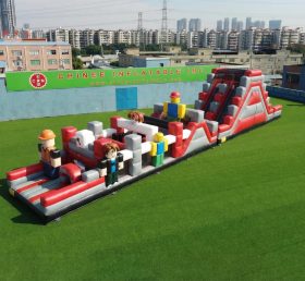 T7-4969 Parcours d'obstacles gonflables sur le thème Roblox
