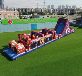 T7-4992 Parcours d’obstacles gonflables à thème Avengers