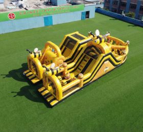 T7-5034 Parcours d’obstacles gonflable sur le thème des abeilles